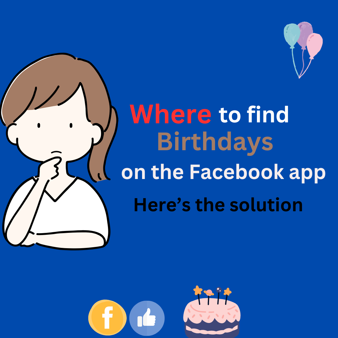 Find Birthdays on the Facebook App